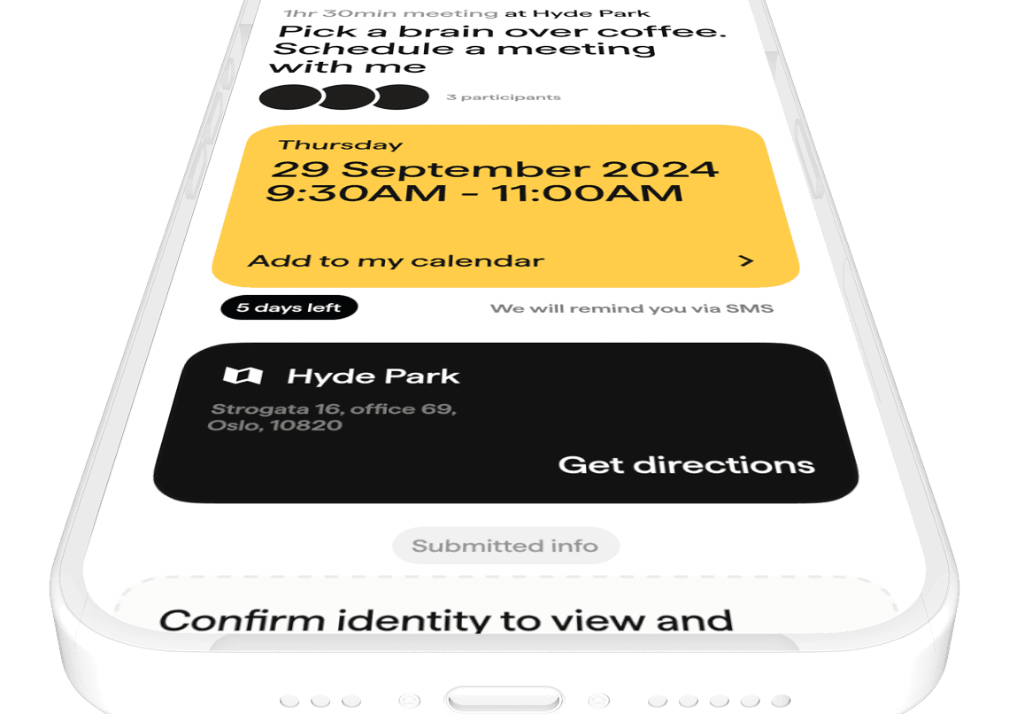 Bookato meeting scheduling preview